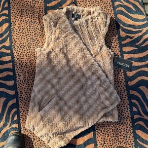 Faux fur vest